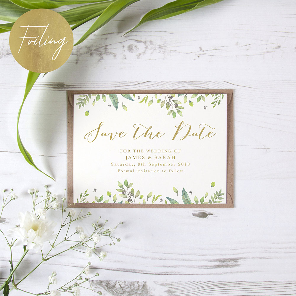 'Imogen Landscape' Foil Save the Date