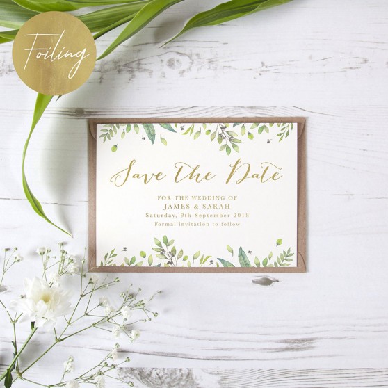 'Imogen Landscape' Foil Save the Date