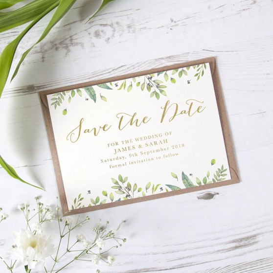 'Imogen Landscape' Foil Save the Date