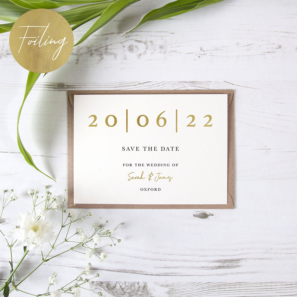 'Oliver' Foil Save the Date