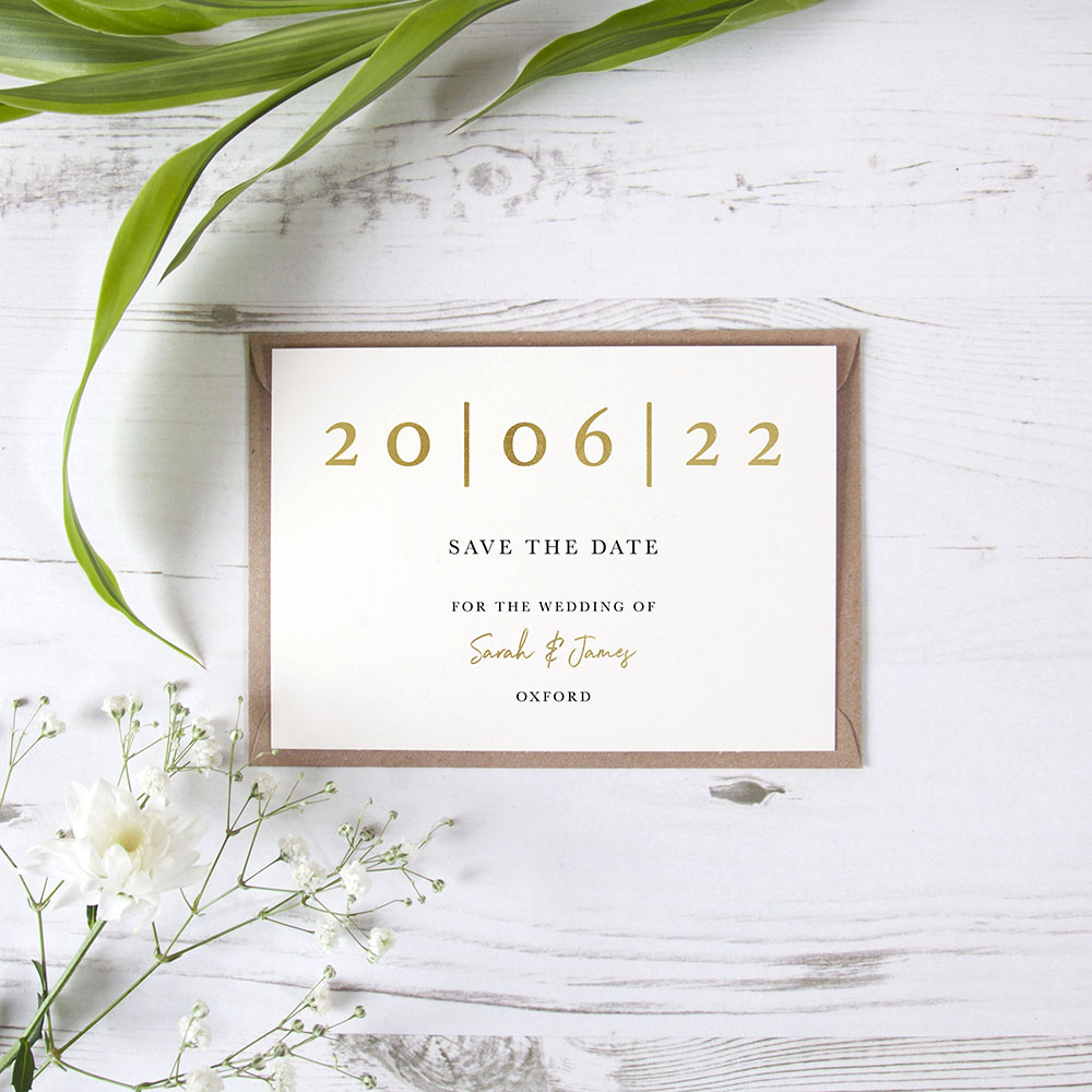 'Oliver' Foil Save the Date