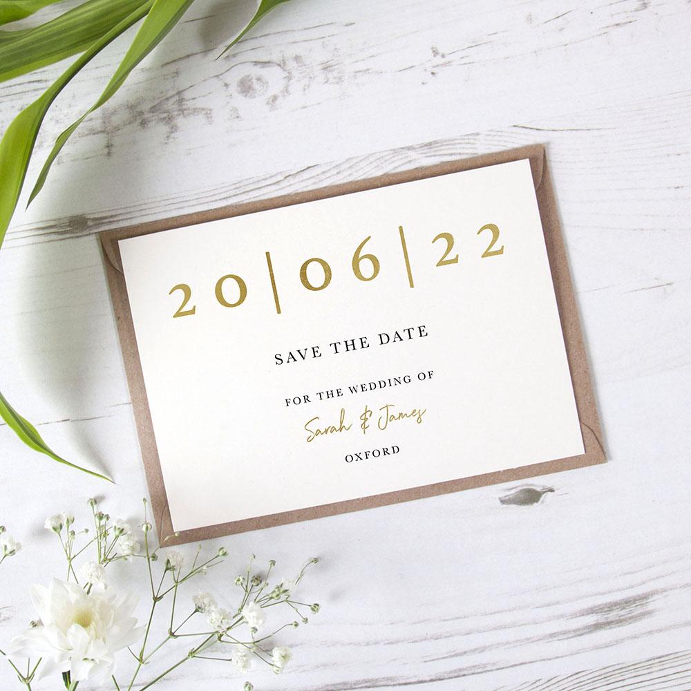 'Oliver' Foil Save the Date