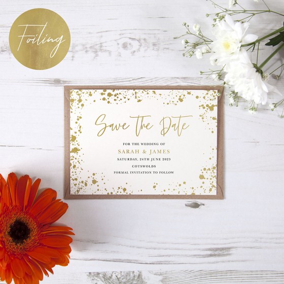 Foil Save the Dates