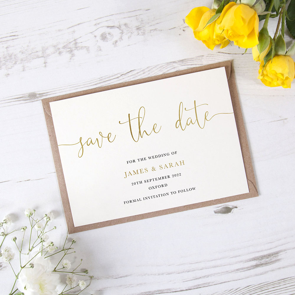 'William' Foil Save the Date