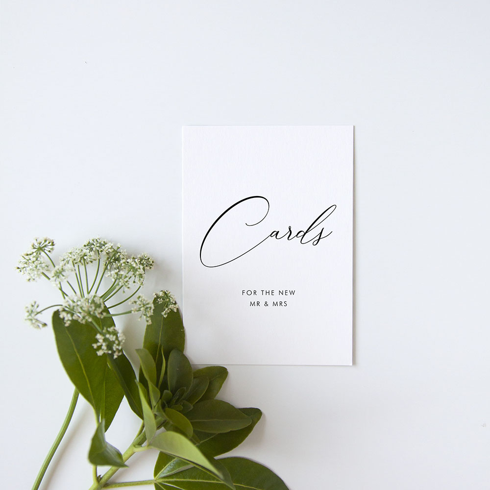 'Calligraphy 1' Cards & Gifts Sign - A5/A4/A3