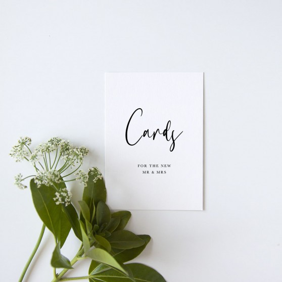 'Calligraphy 2' Cards & Gifts Sign - A5/A4/A3