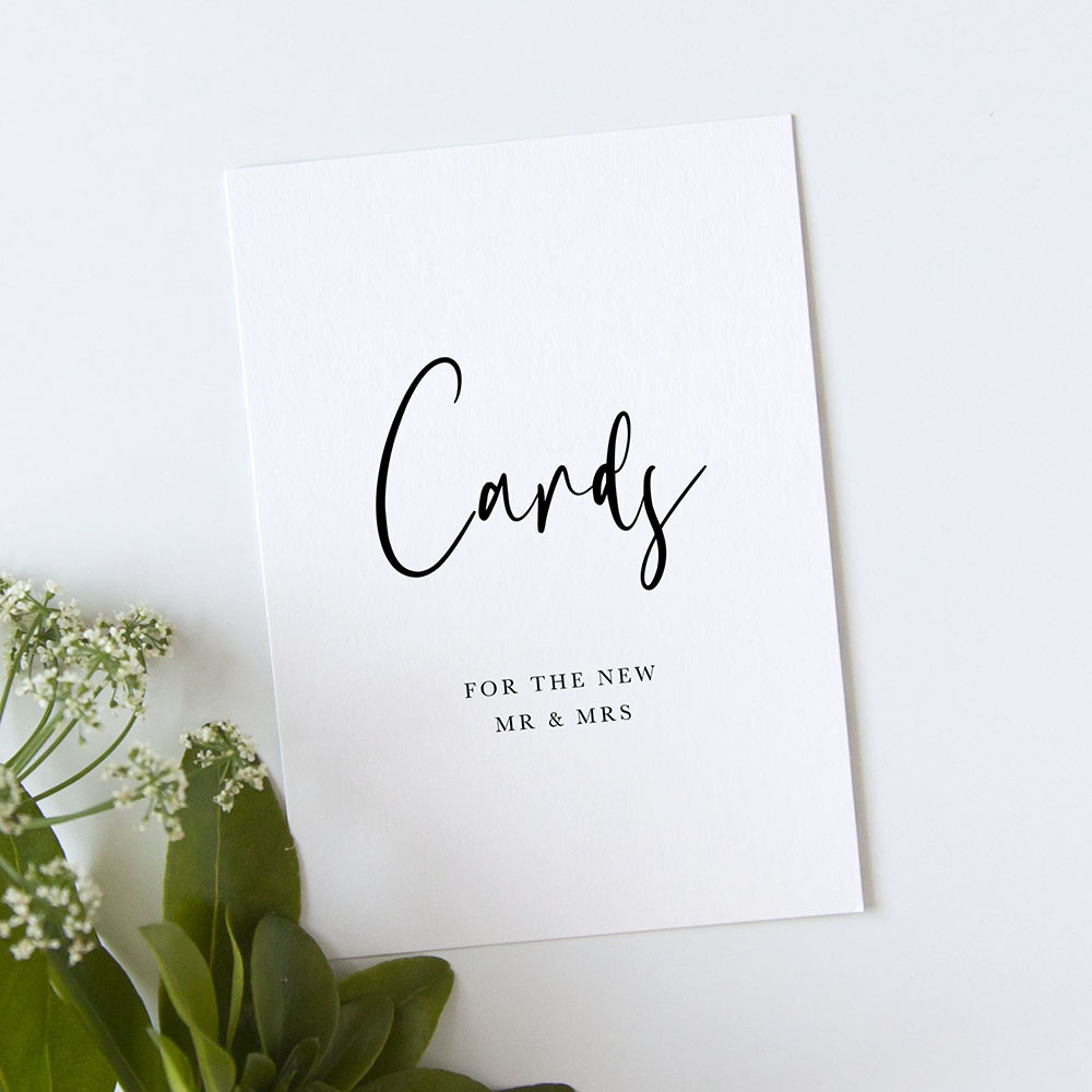 'Calligraphy 2' Cards & Gifts Sign - A5/A4/A3