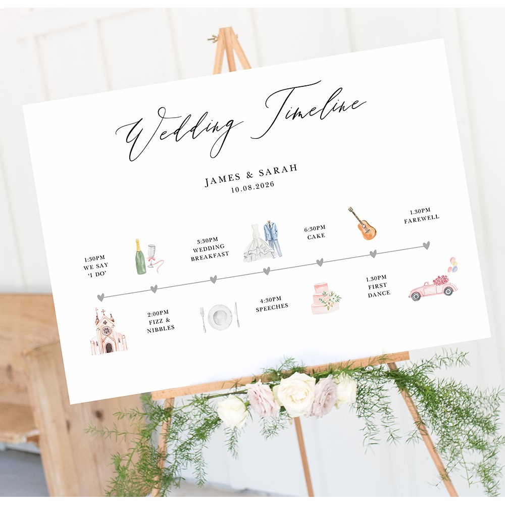 'Fiona' Wedding Timeline A2/A1