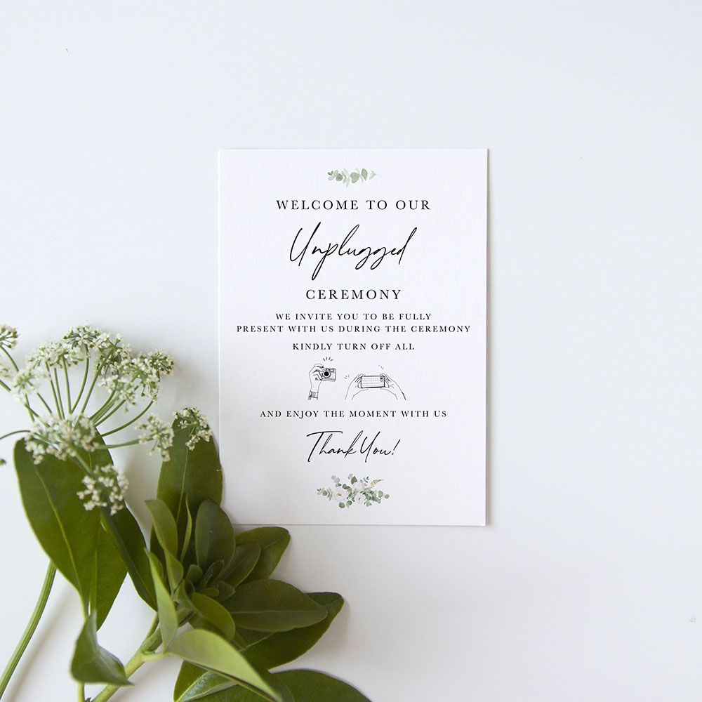 'Classic Eucalyptus CE18' Unplugged Sign A2/A1