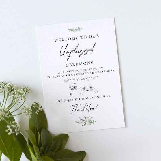 'Classic Eucalyptus CE18' Unplugged Sign A2/A1