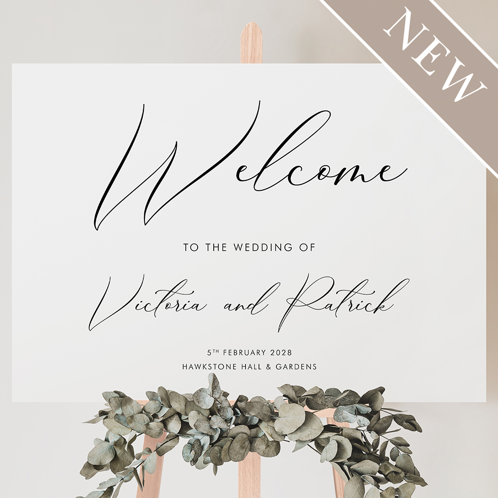 'Calligraphy 1' Welcome Sign A2/A1