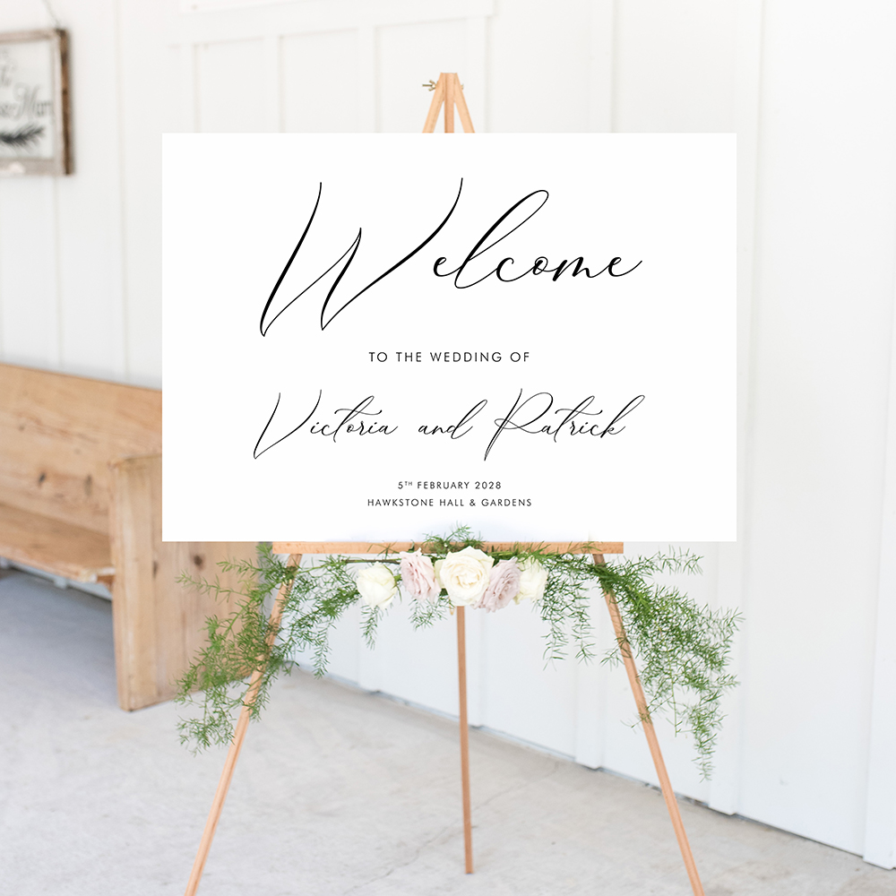 'Calligraphy 1' Welcome Sign A2/A1