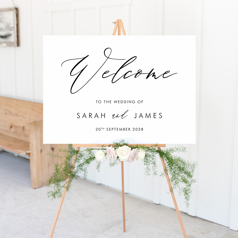 'Calligraphy 4' Welcome Sign A2/A1