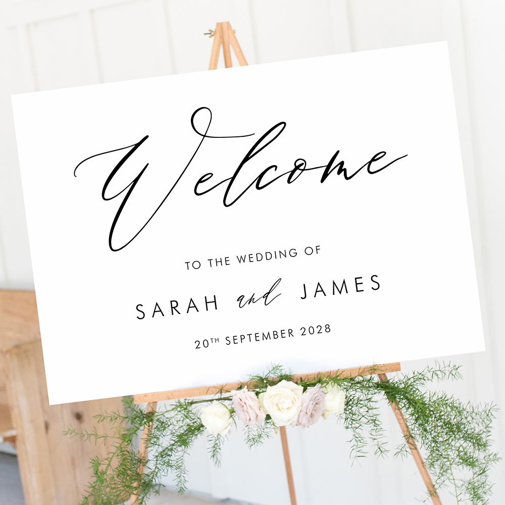 'Calligraphy 4' Welcome Sign A2/A1