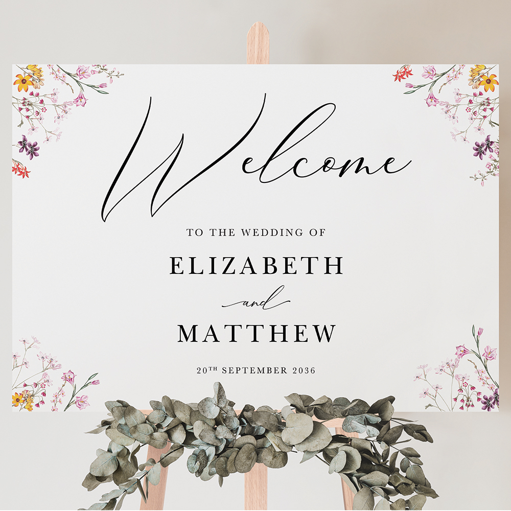 'Wild Botanical' Welcome Sign A2/A1