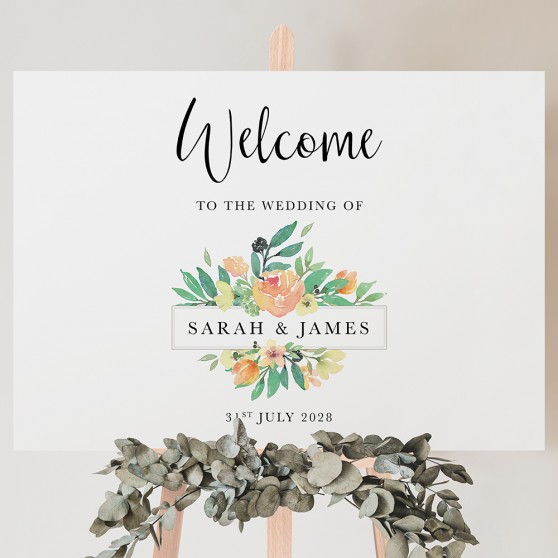 'Bella' Welcome Sign A2/A1