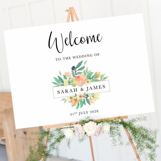 'Bella' Welcome Sign A2/A1