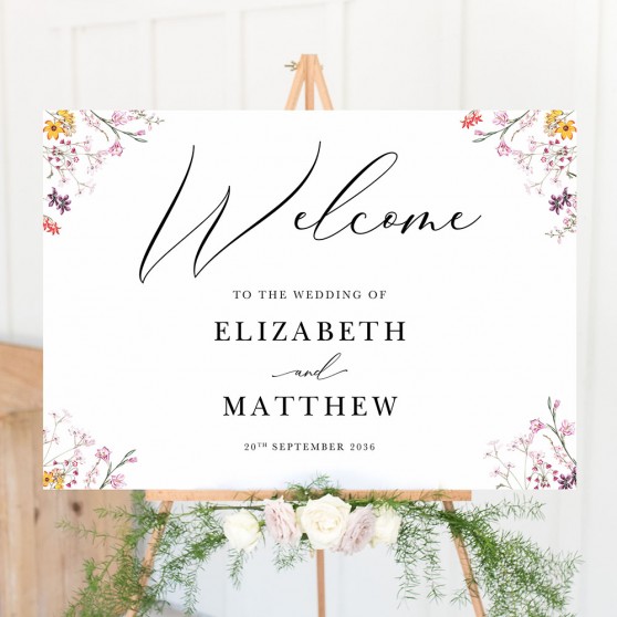 'Wild Botanical' Welcome Sign A2/A1