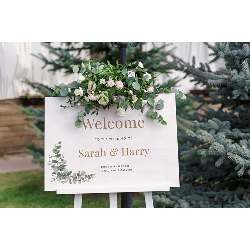 'Campagna Eucalyptus' Welcome Sign A2/A1