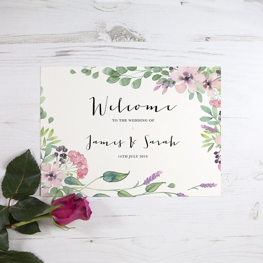 'Chloe' Welcome Sign - A5/A4/A3