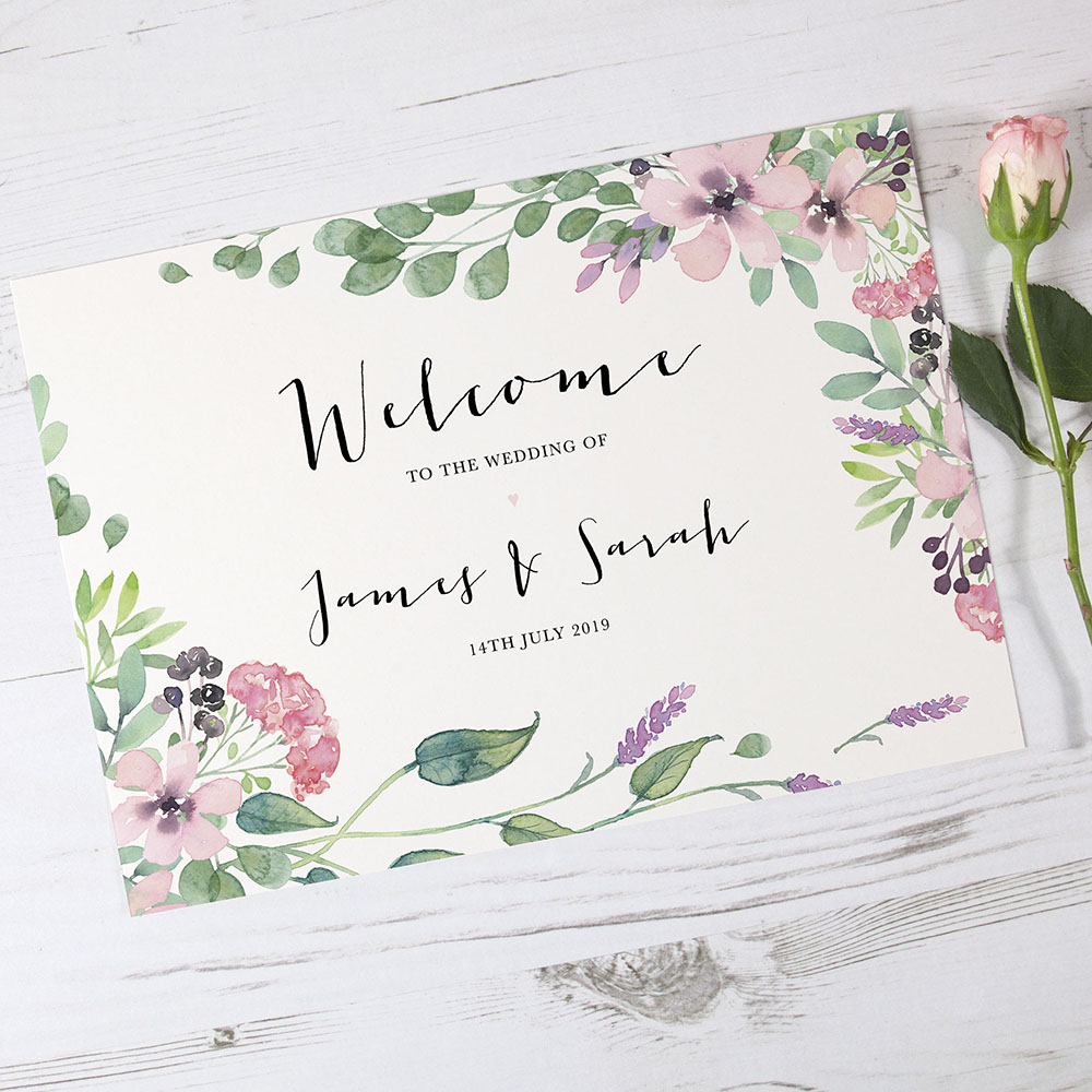 'Chloe' Welcome Sign - A5/A4/A3