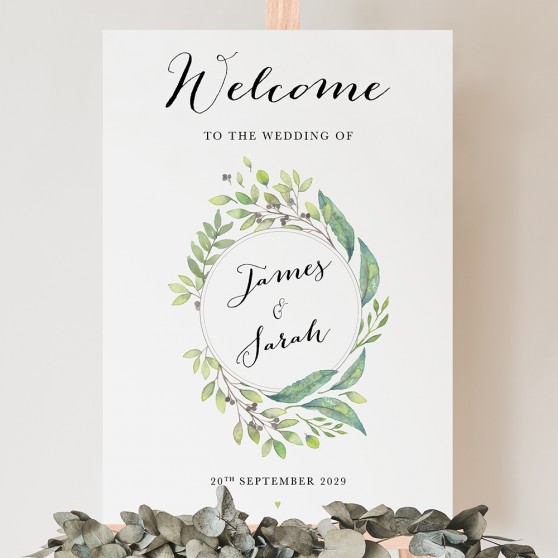 'Imogen Portrait' Welcome Sign A2/A1