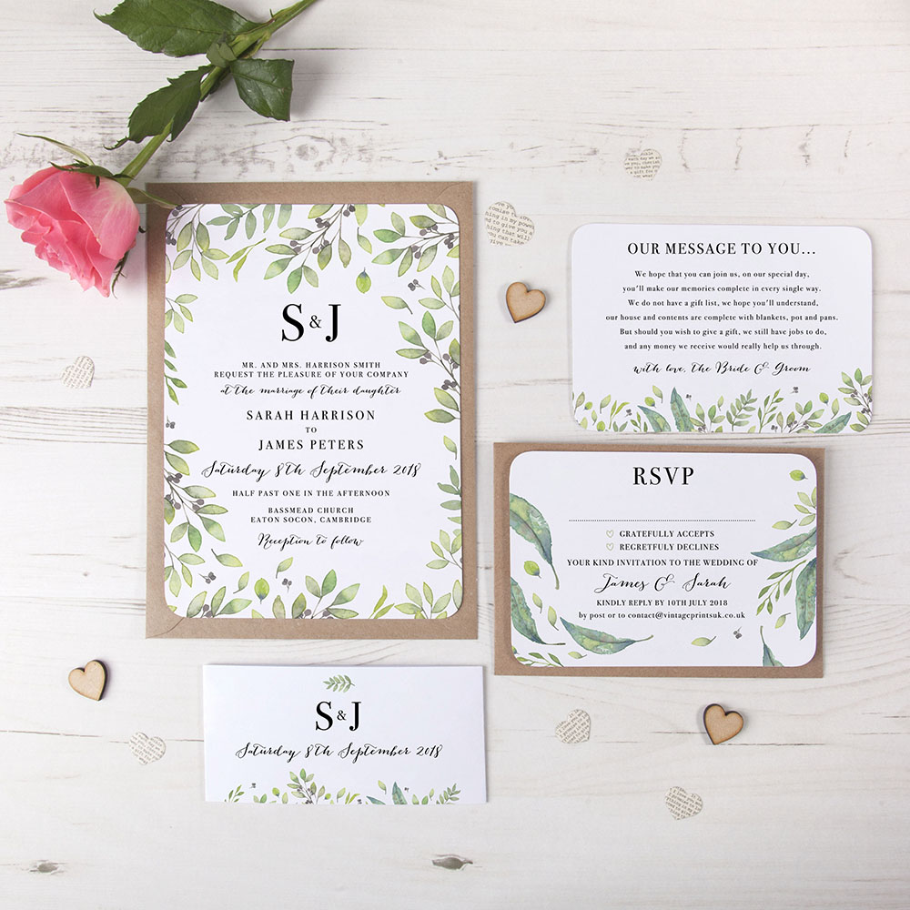 'Arabella' Sleeve Invite