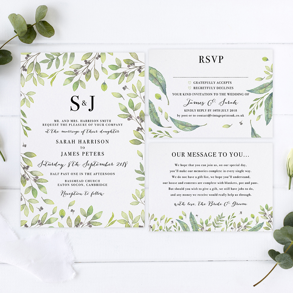 'Arabella' Sleeve Invite