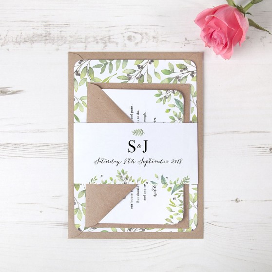 'Arabella' Sleeve Invite Sample