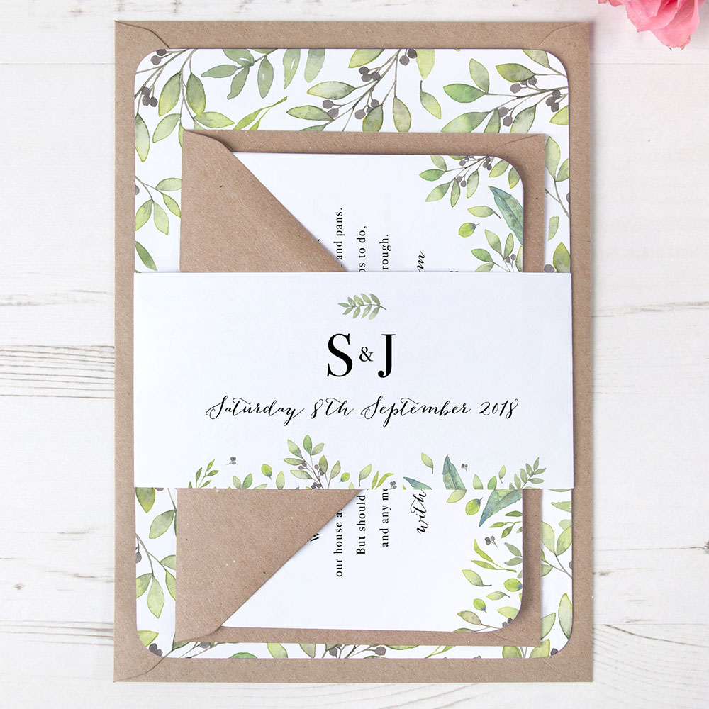 'Arabella' Sleeve Invite Sample