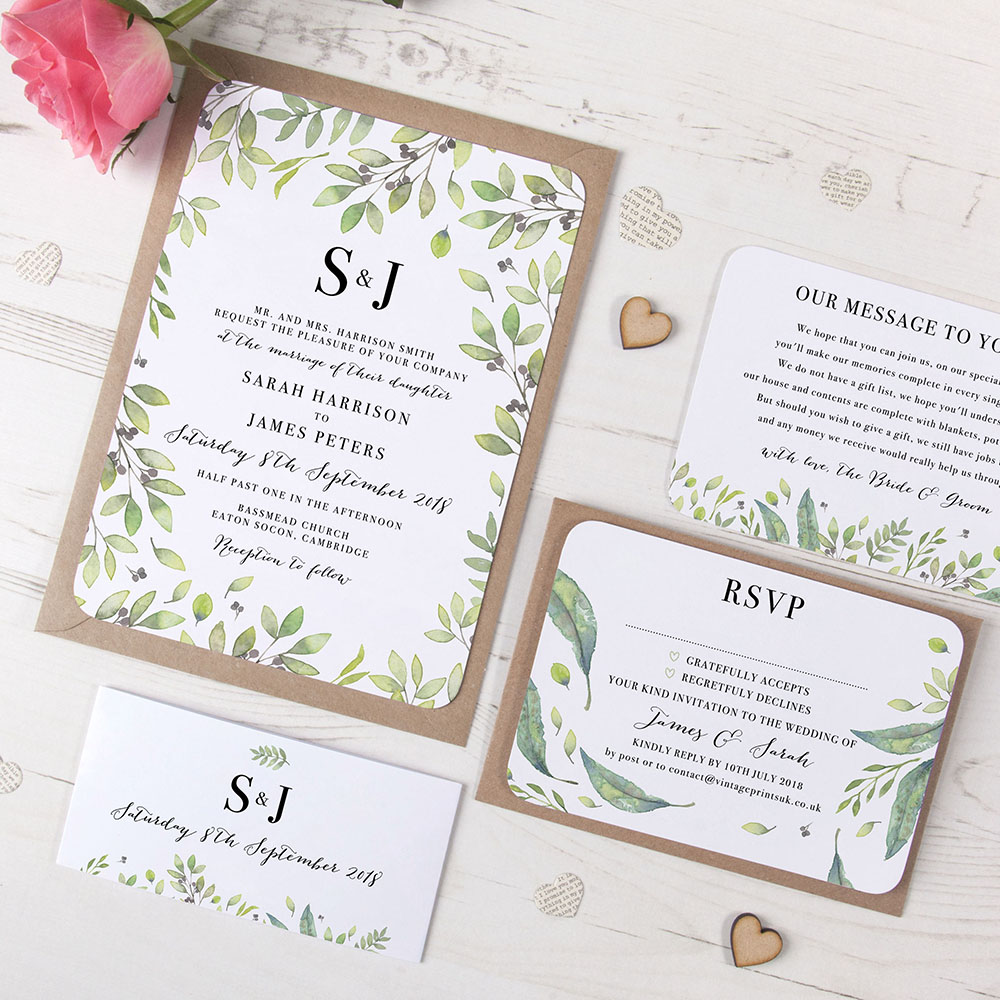 'Arabella' Sleeve Invite Sample