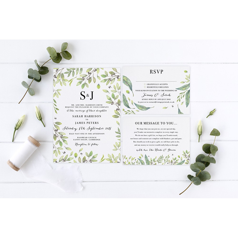 'Arabella' Sleeve Invite Sample