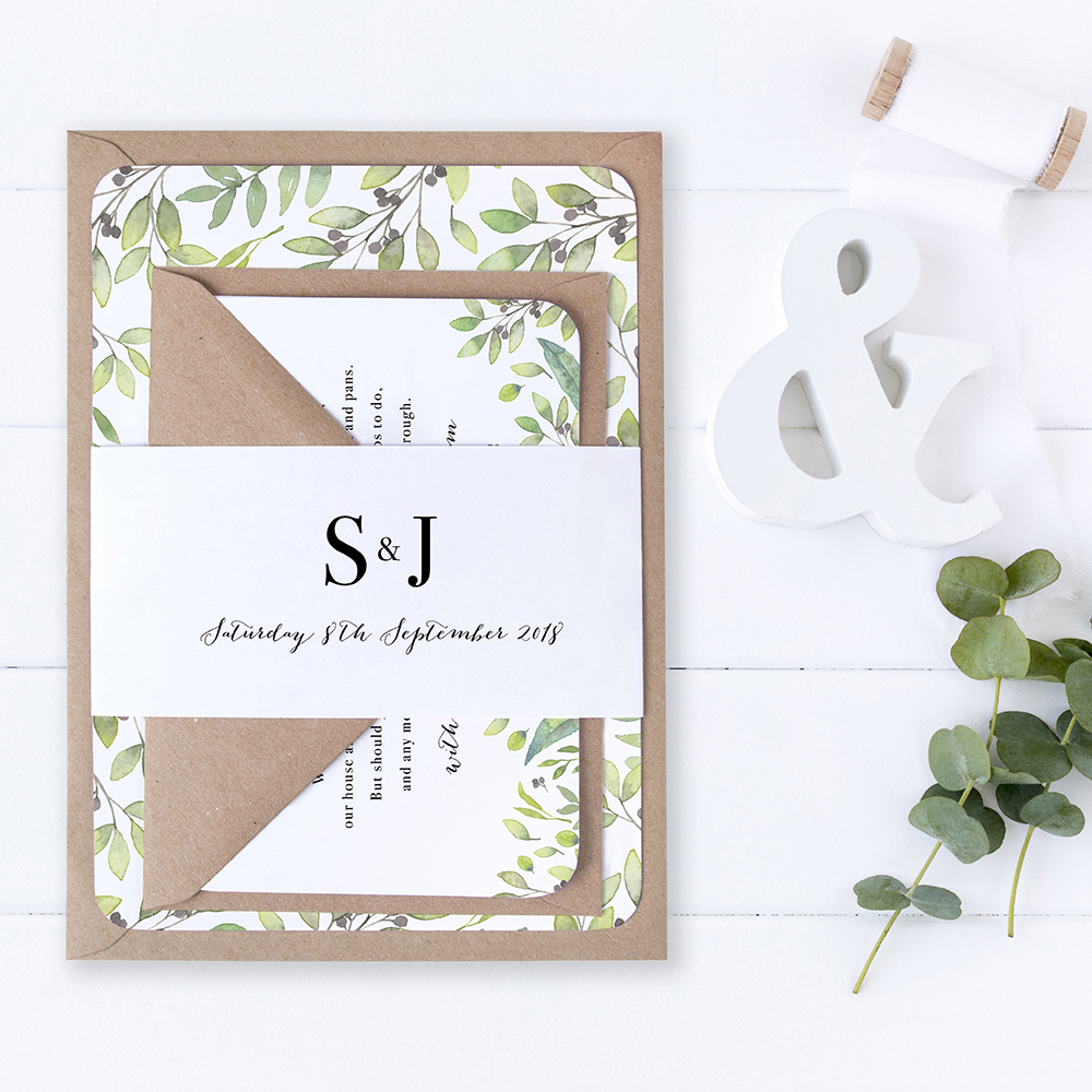 'Arabella' Sleeve Invite Sample