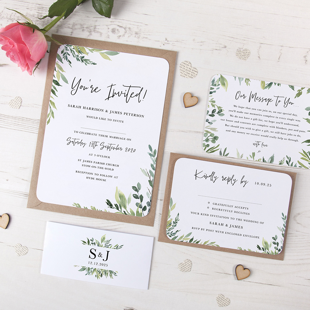 'Back to Nature' Sleeve Invite