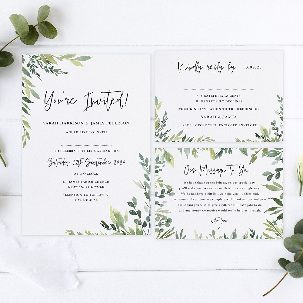 'Back to Nature' Sleeve Invite