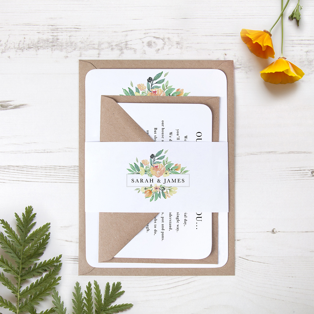 'Bella' Sleeve Invite