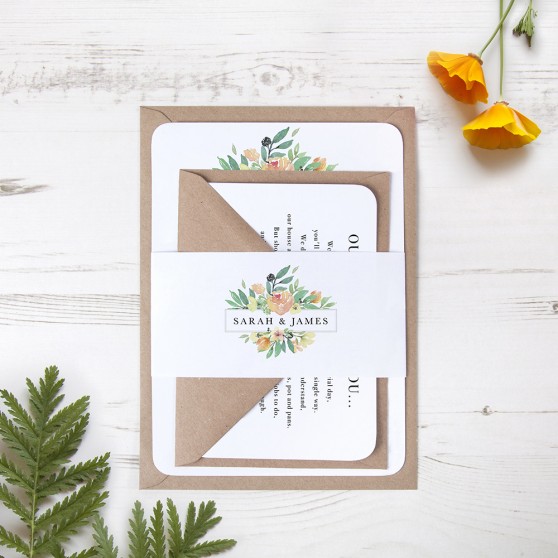 'Bella' Sleeve Invite Sample