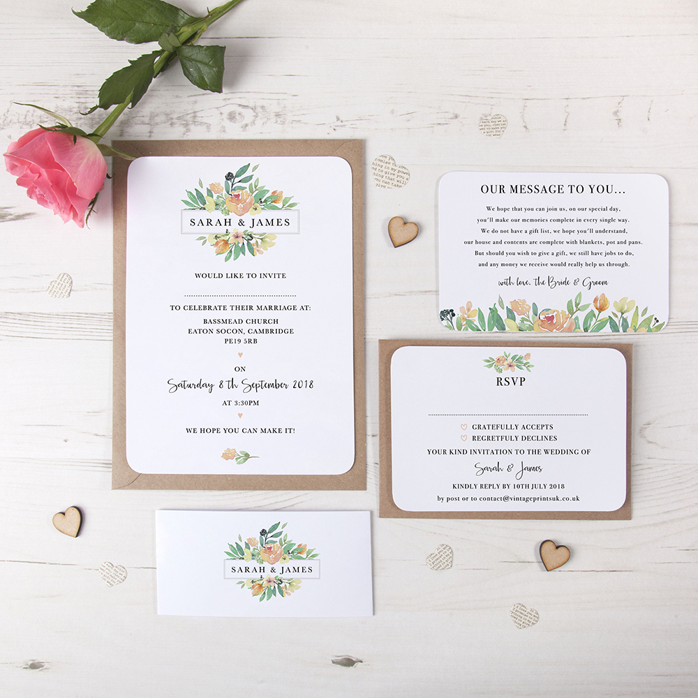 'Bella' Sleeve Invite