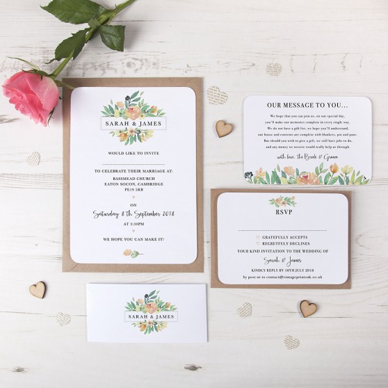 'Bella' Sleeve Invite Sample