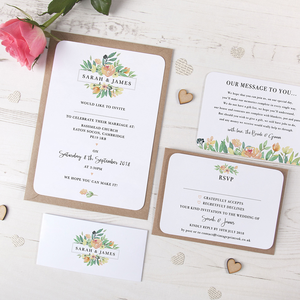 'Bella' Sleeve Invite