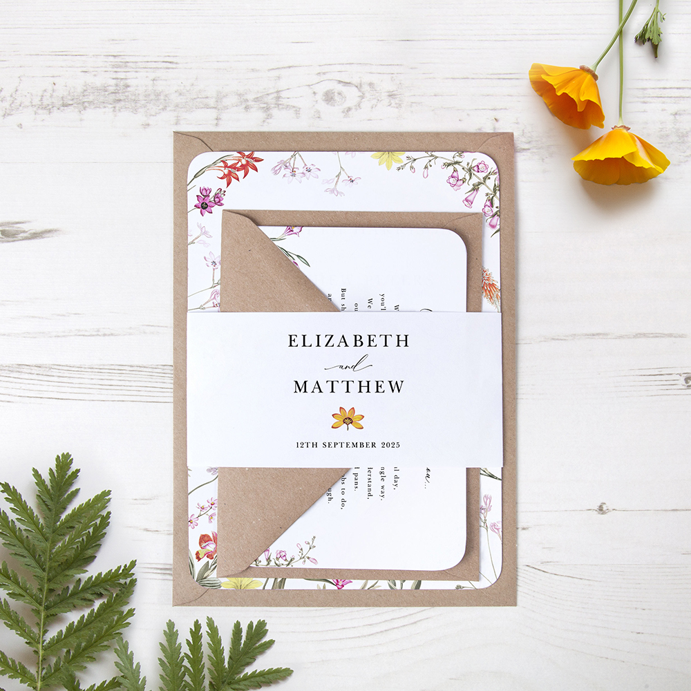 'Wild Botanical' Sleeve Invite