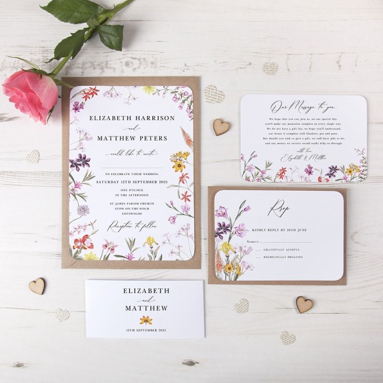 'Wild Botanical' Sleeve Invite Sample