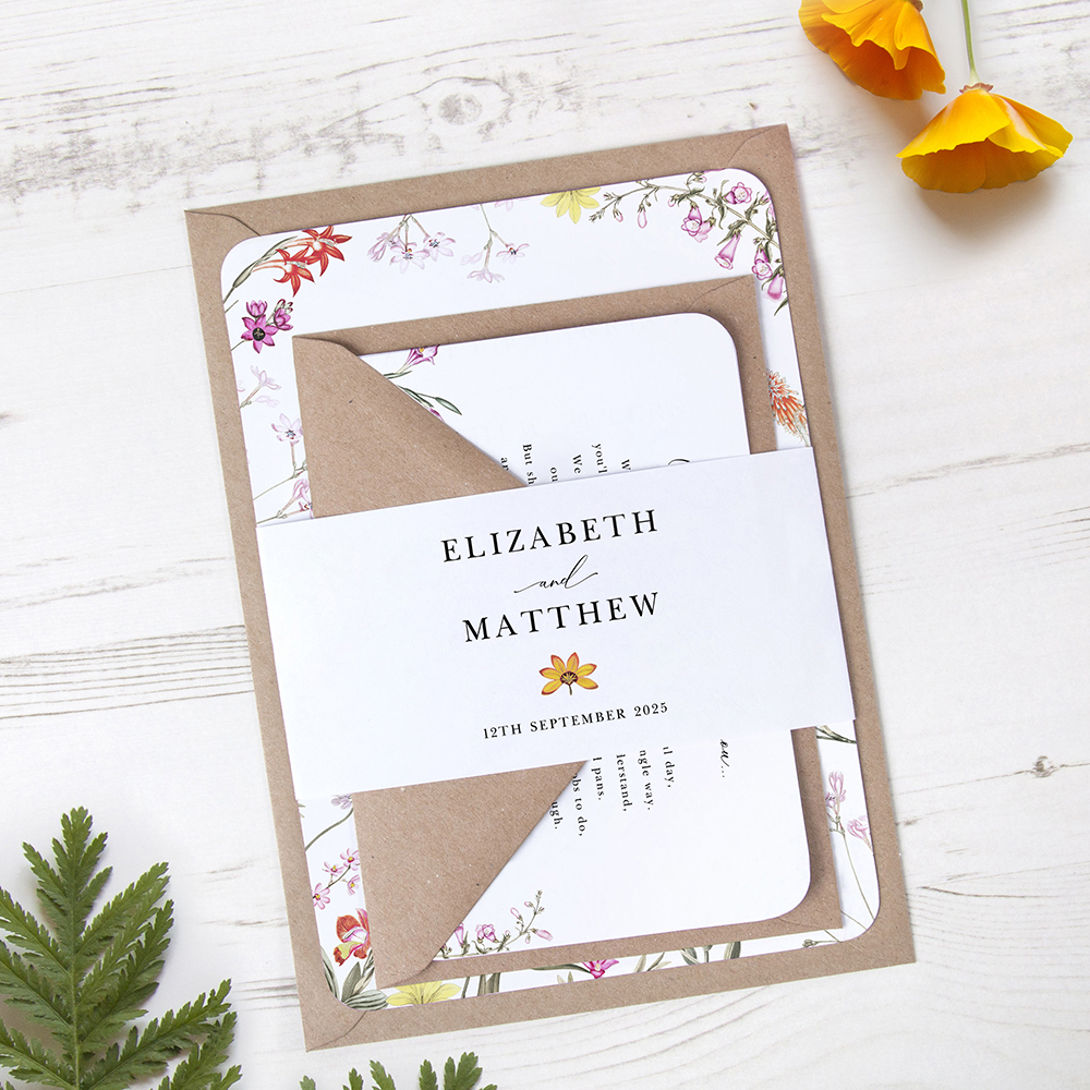 'Wild Botanical' Sleeve Invite