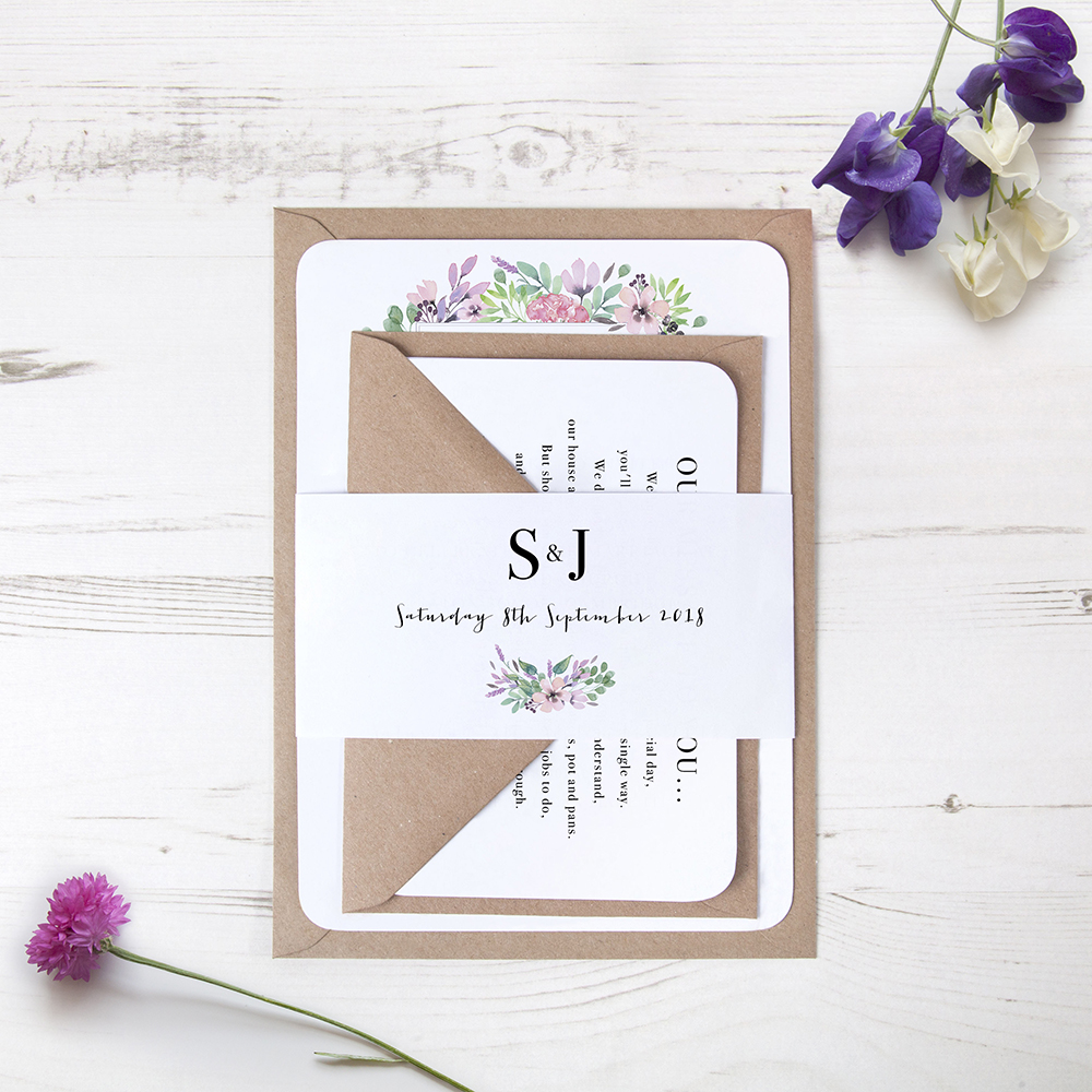 'Chloe' Sleeve Invite Sample