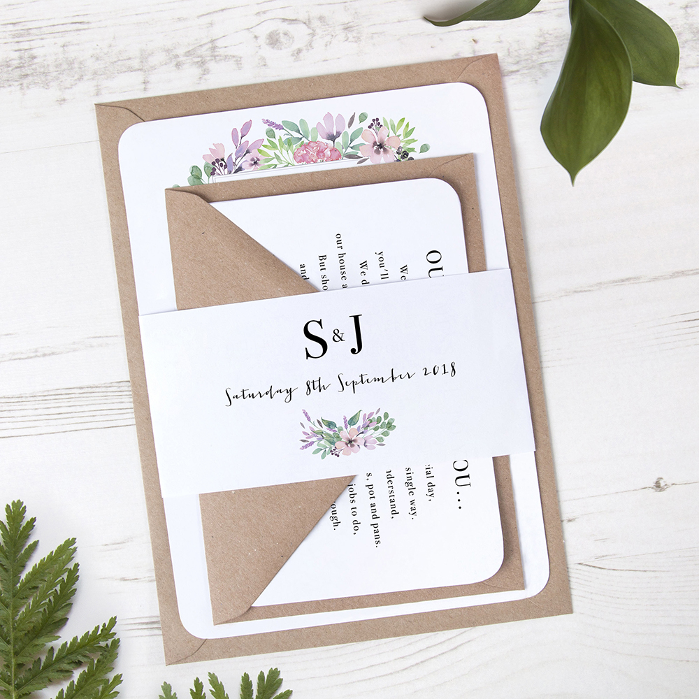 'Chloe' Sleeve Invite Sample