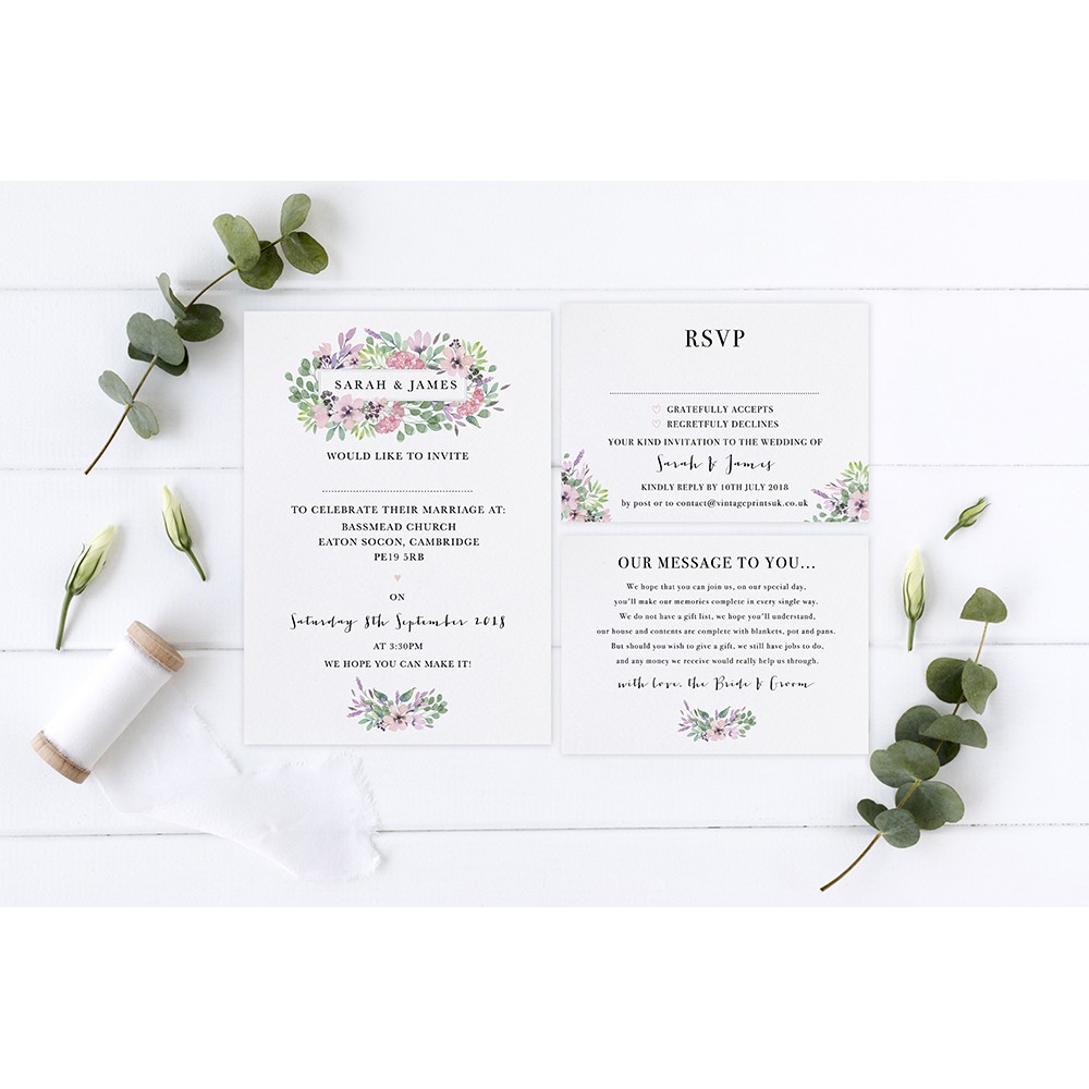 'Chloe' Sleeve Invite Sample