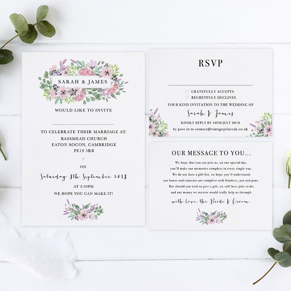 'Chloe' Sleeve Invite Sample