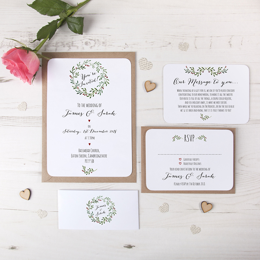 'Christmas' Sleeve Invite Sample