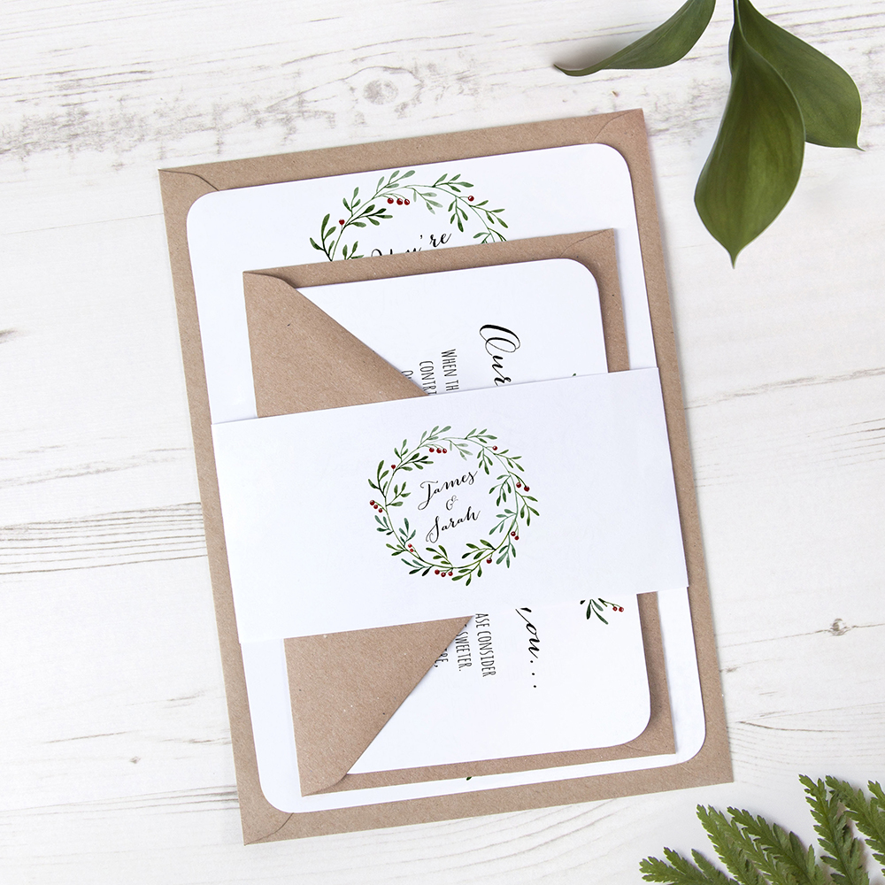 'Christmas' Sleeve Invite Sample