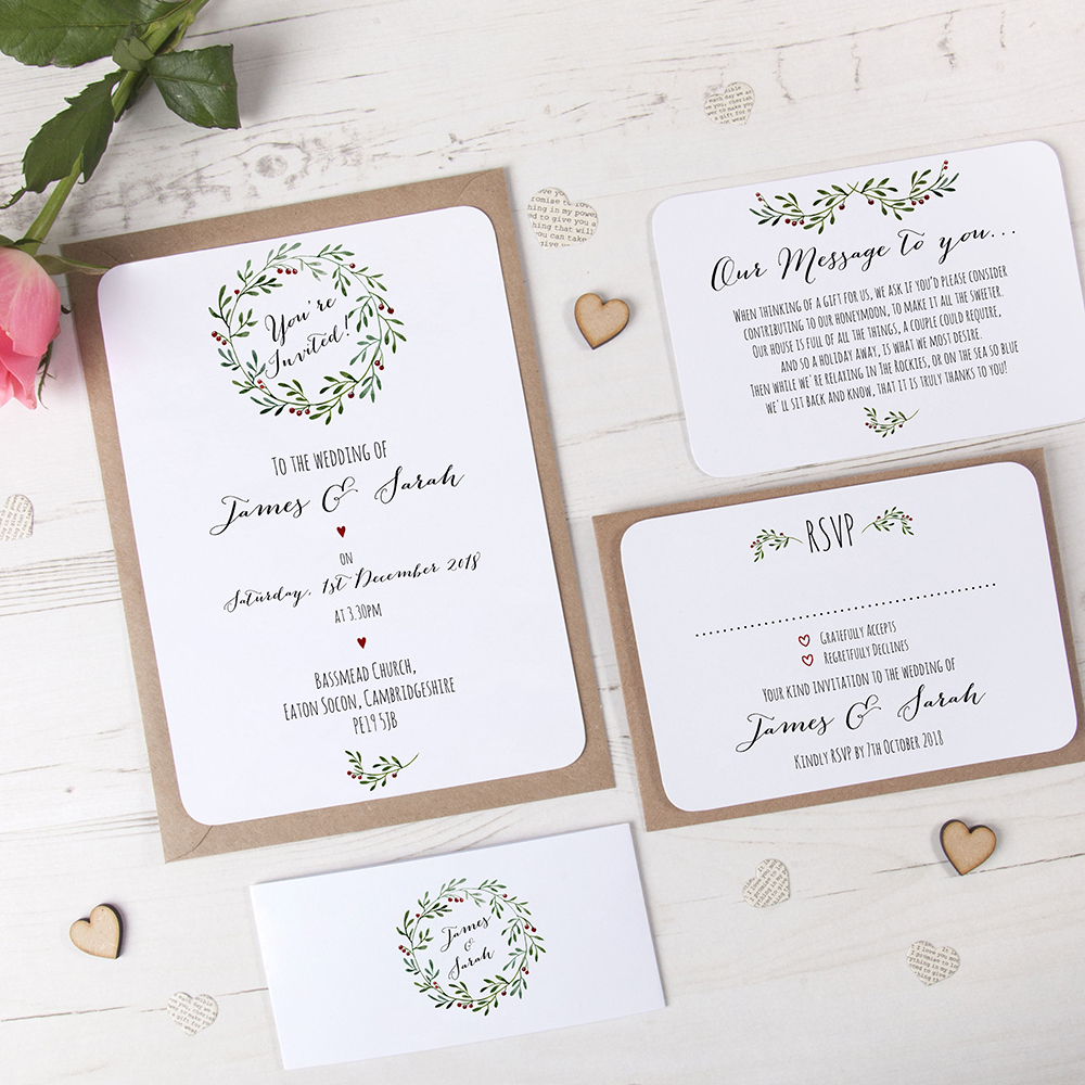 'Christmas' Sleeve Invite Sample